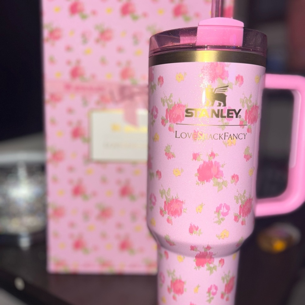 Stanley Pink Floral Tumbler